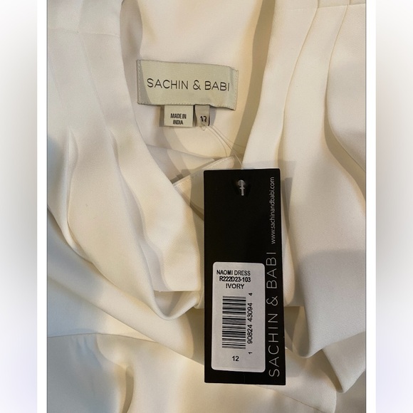 Sachin + Babi White Naomi Belted Sleeveless Dress - Picture 4 of 13